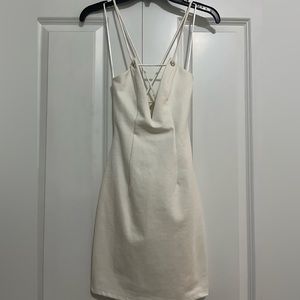 White cocktail dress